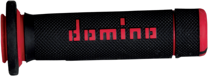 DOMINO ATV Grips - Black/Red A18041C4240A7-0