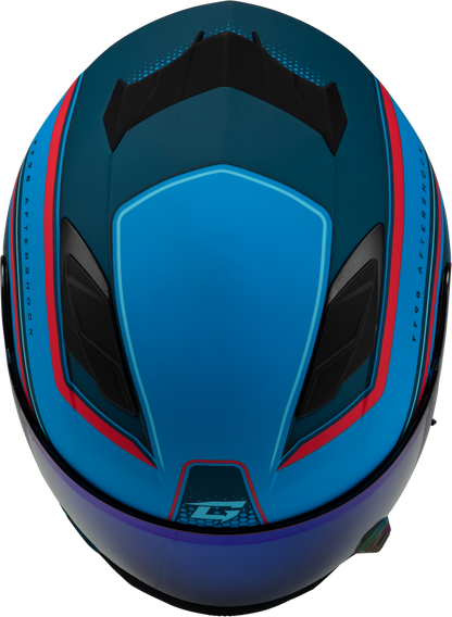 Ff 98 Aftershock Helmet Matte Blue/Red 3x