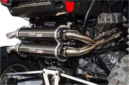 TRINITY RACING Stage 5 Dual Exhaust - Black TR-4153D-BK