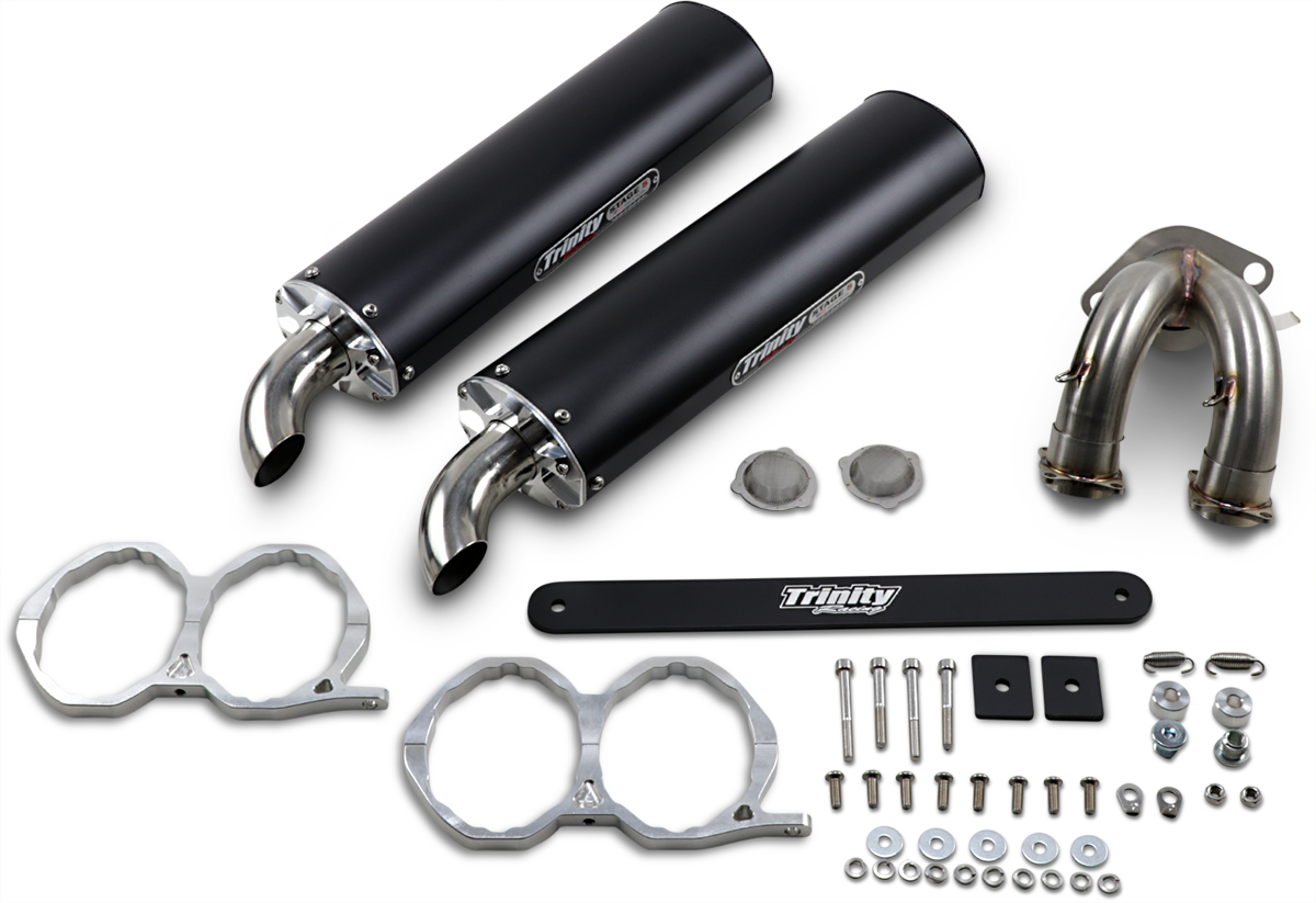 TRINITY RACING Stage 5 Slip-On Muffler - Black TR-4118S-BK