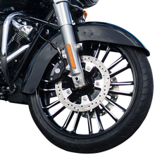 COASTAL MOTO Wheel - Atlantic - Front - Dual Disc/without ABS - Black Cut - 21x3.5 - '00-'07 FL 3D-ATL213BC07
