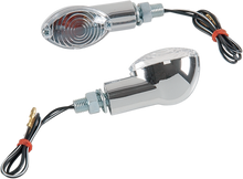 K&S TECHNOLOGIES Ultra Mini Marker Lights - Chrome/Clear 25-8356