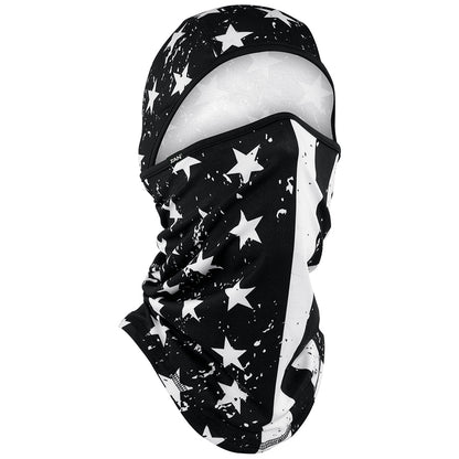 Sportflex Series Convertible Balaclava Black & White Flag