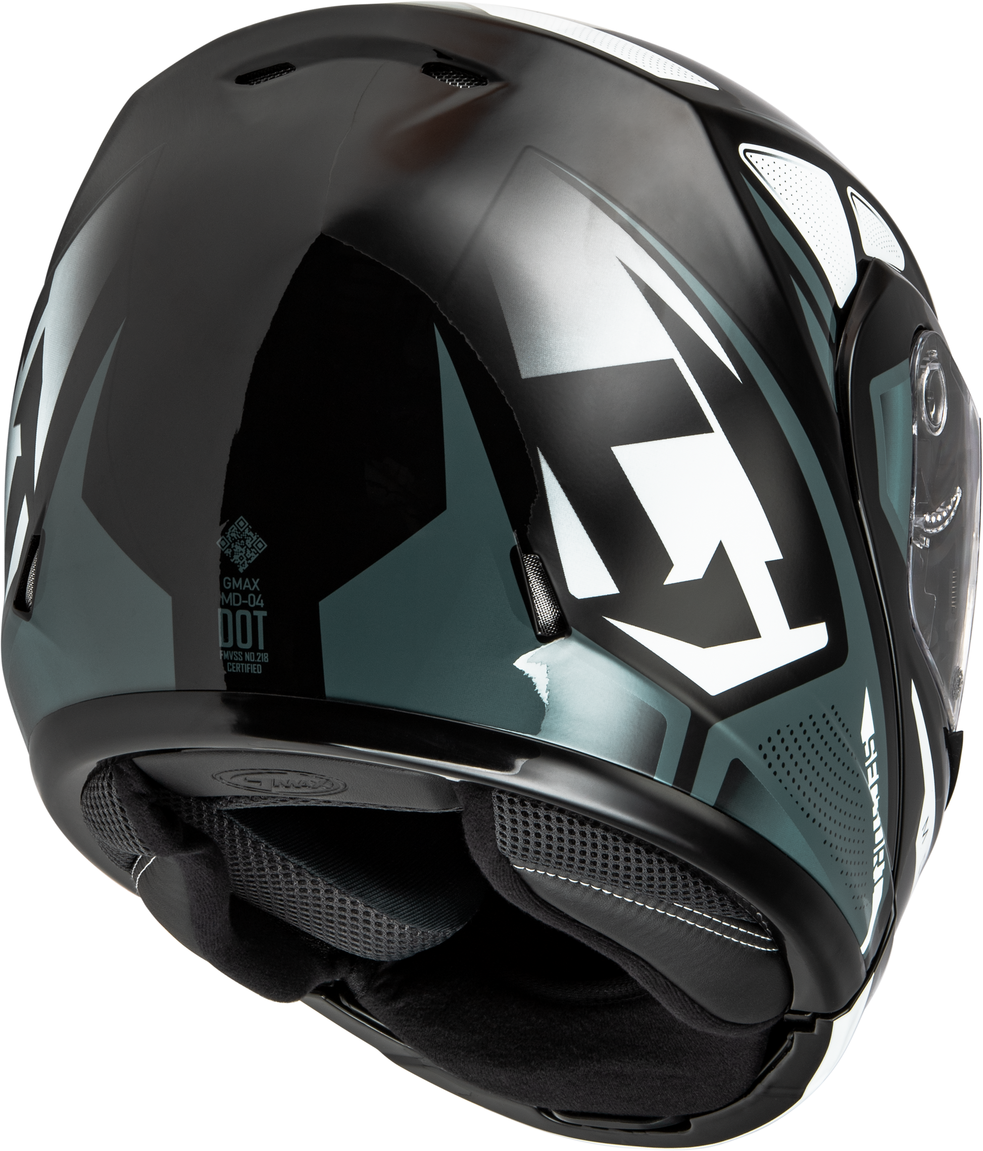Md 04 Sector Helmet Black/Silver 3x