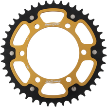 SUPERSPROX Stealth Rear Sprocket - 43 Tooth - Gold - Kawasaki/Yamaha/Suzuki RST-486-43-GLD