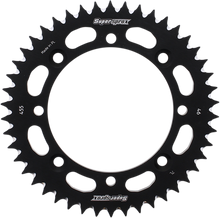 SUPERSPROX Rear Sprocket - Black - Kawasaki/Suzuki - 46 Tooth RAL-455-46-BLK