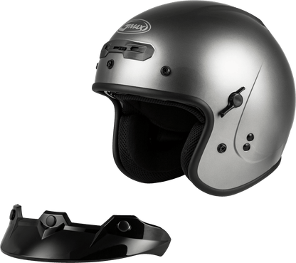Gm 32 Open Face Helmet Titanium 2x