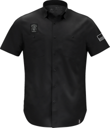 AMERICAN BIKER Biker Sam Lightweight Shirt - Black/White - 2XL ABBSAM07ST74BK2R