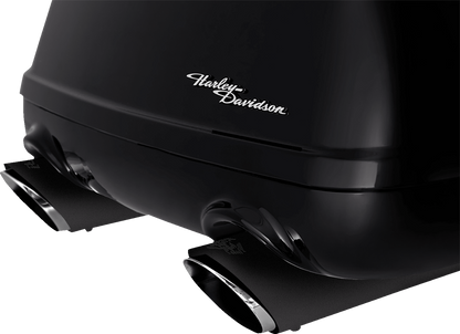 VANCE & HINES Twin Slash Slip-On Mufflers - Black 46796
