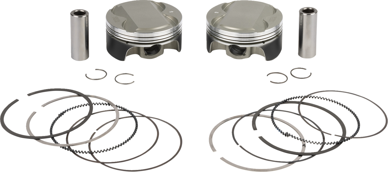 WOSSNER Piston Kit - 4.375" Stroke - 107 CID - M8 K4081DA-2
