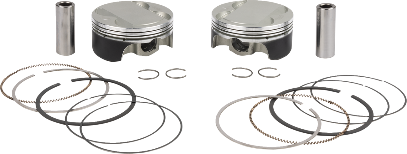 WOSSNER Piston Kit - 4.500" Stroke - 114 CID - M8 CVO K4082D200-2