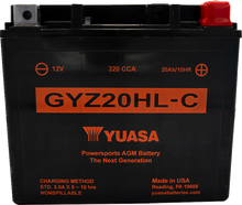 YUASA AGM Battery - GYZ20HL-C YUAM720GHC