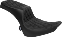 DRAG SPECIALTIES SEATS Performance Predator 2-Up Seat - Vinyl - Double Diamond - Black Thread - FL '00-'17 4689B