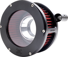 FEULING PARTS BA Air Cleaner Kit - Black/Clear with Red Filter - Twin Cam 5444