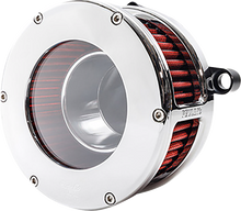 FEULING PARTS BA Air Cleaner Kit - Chrome/Clear with Red Filter - M8 5478