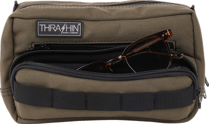 THRASHIN SUPPLY CO. Handlebar Bag Plus - Green THB-0010