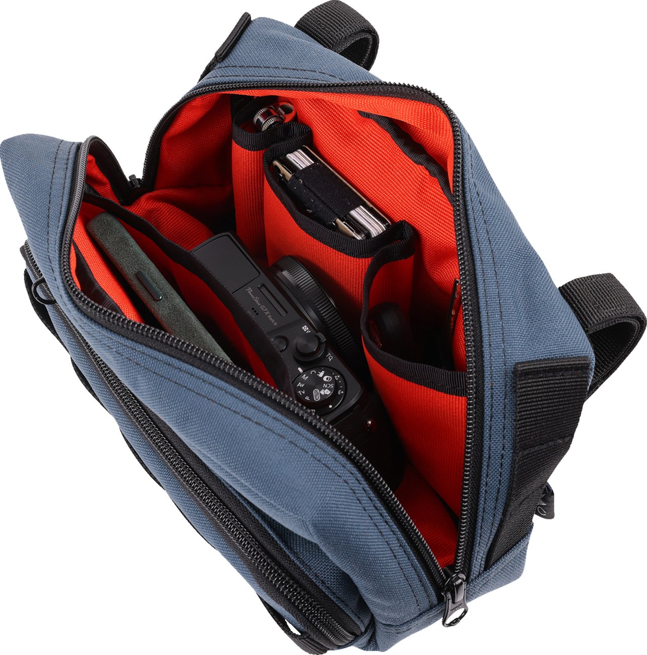 THRASHIN SUPPLY CO. Handlebar Bag Plus - Blue THB-0026