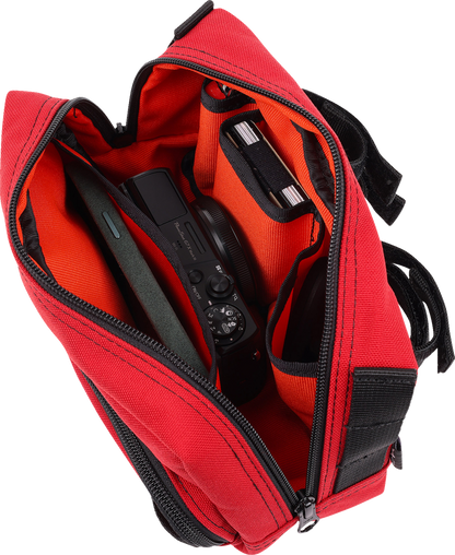 THRASHIN SUPPLY CO. Handlebar Bag - Red THB-0015
