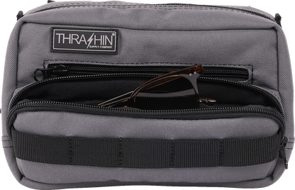 THRASHIN SUPPLY CO. Handlebar Bag Plus - Gray THB-0018