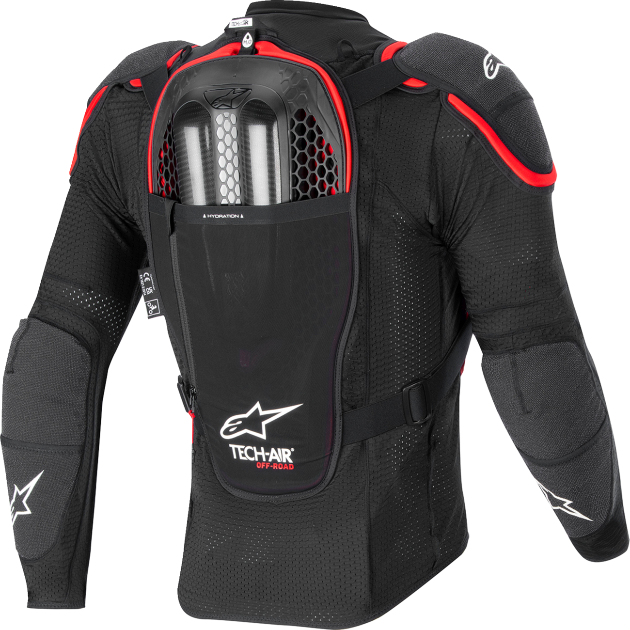 ALPINESTARS TECH-AIR Tech-Air® v2 Off-Road System - Black/Red - Large 6507123-13F-L