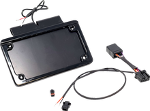 NAMZ Saddlebag Tag Holder w/ Illuminated License Plate Frame - '97 FLHR NIBTH-B01