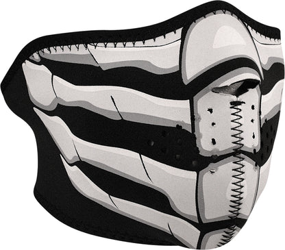 Half Face Mask Glow In Dark Bone Breath