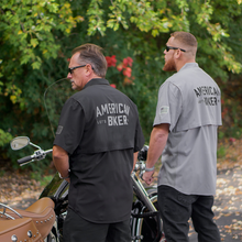 AMERICAN BIKER Let's Ride Vented Shirt - Black/Gray - 3XL ABBLETSRIDE16ST26BK3