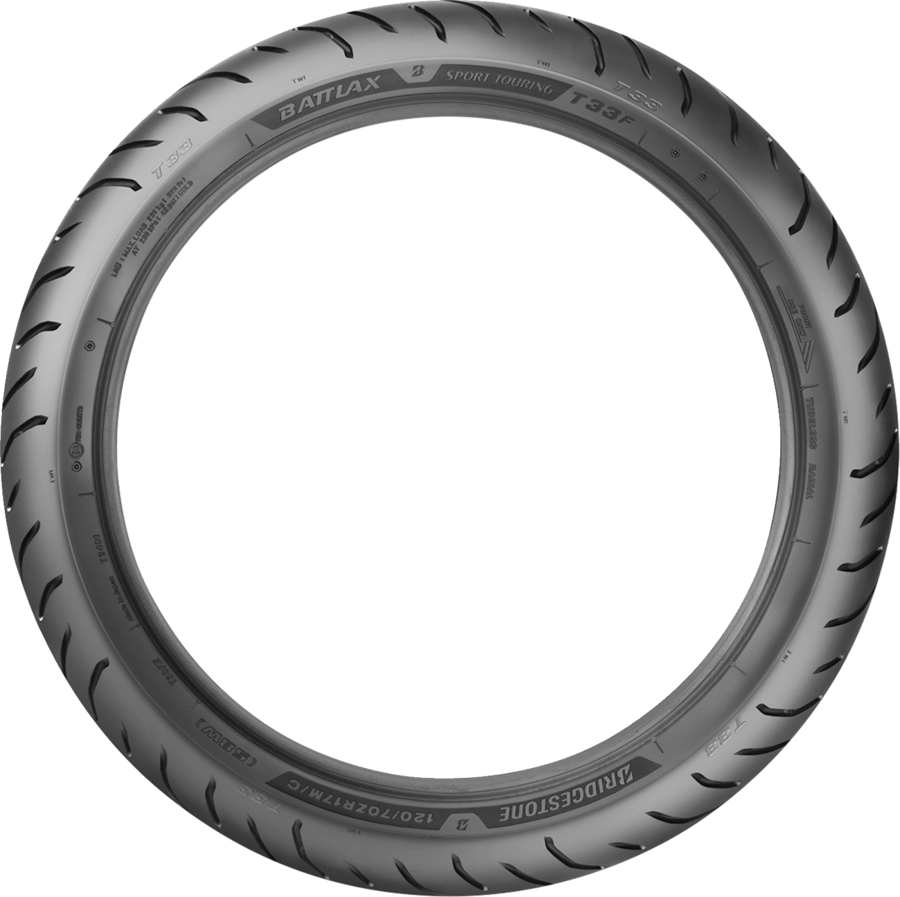 BRIDGESTONE Tire - T33 - Front - 120/70ZR18 - 59W 20067