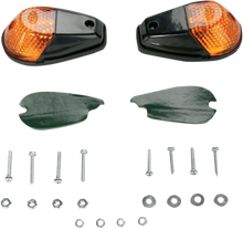K&S TECHNOLOGIES Flush Mount Marker Lights - Black/Amber 25-8018