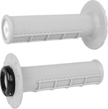 ODI Half Waffle v2.1 Lock-On Grips - ATV/MX - Pro Soft/White J33HWW-B