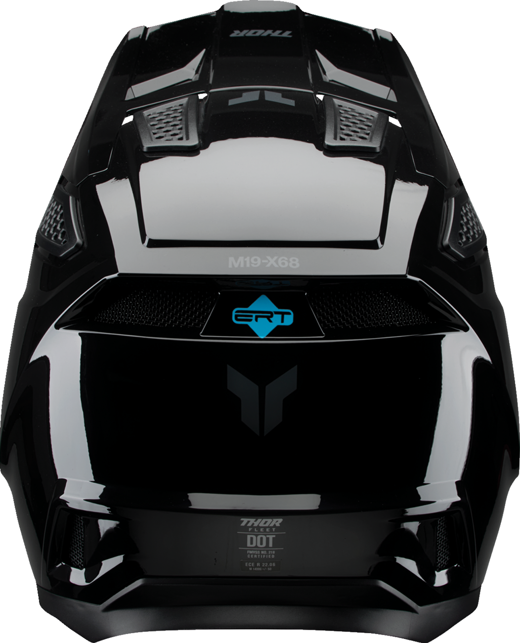 THOR Fleet Helmet - Blackout - Gloss Black - Large 0110-8967