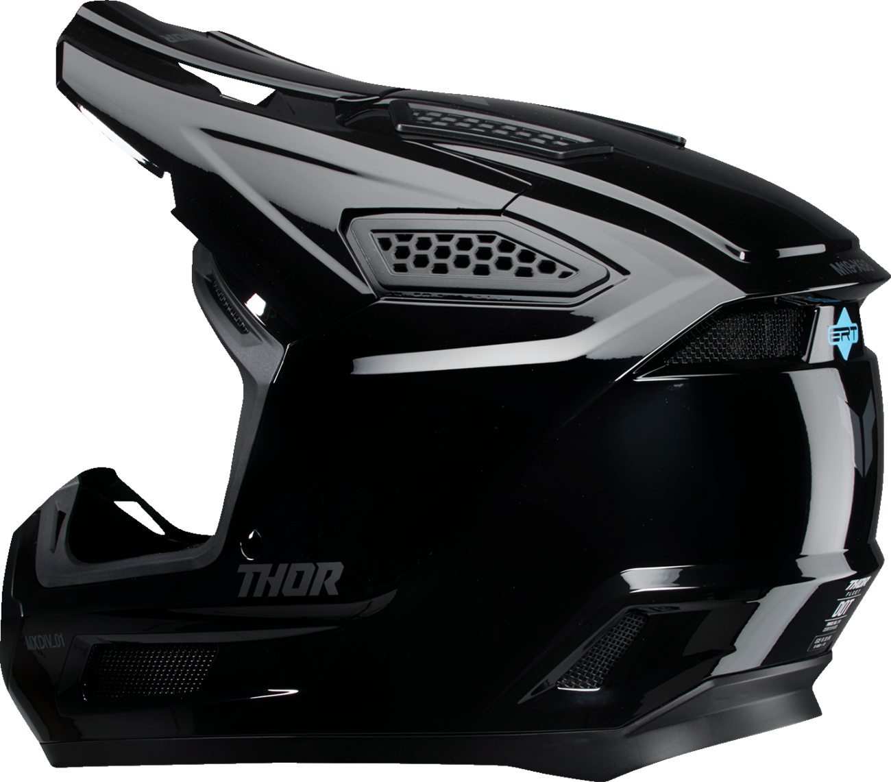 THOR Fleet Helmet - Blackout - Gloss Black - Large 0110-8967