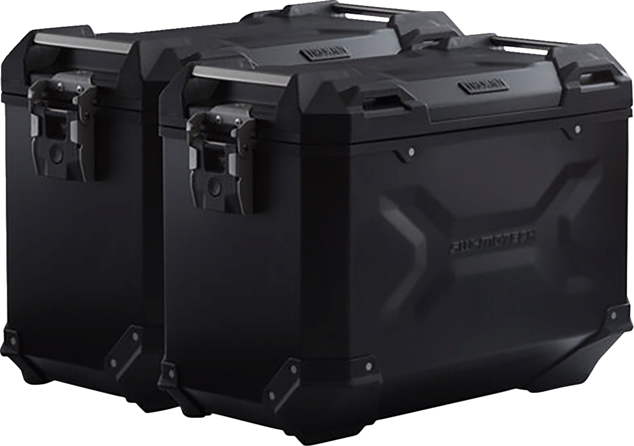 SW-MOTECH TRAX ADV Aluminum Case System - Black - Ducati Multistrada 950/1200/1260/V2 '15-'24 KFT.22.114.70102/B