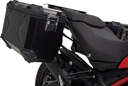 SW-MOTECH TRAX ADV Aluminum Case System - Black - Ducati Multistrada 950/1200/1260/V2 '15-'24 KFT.22.114.70102/B