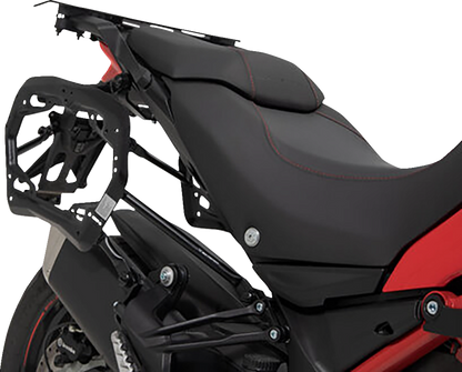 SW-MOTECH TRAX ADV Aluminum Case System - Black - Ducati Multistrada 950/1200/1260/V2 '15-'24 KFT.22.114.70102/B