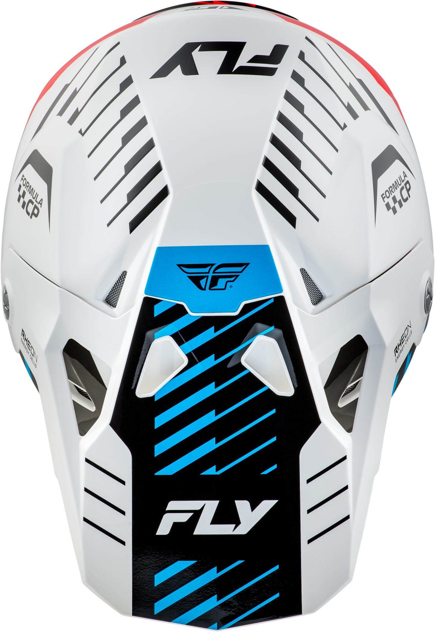 Youth Formula Cp Slice Helmet White/Red/Cyan Yl