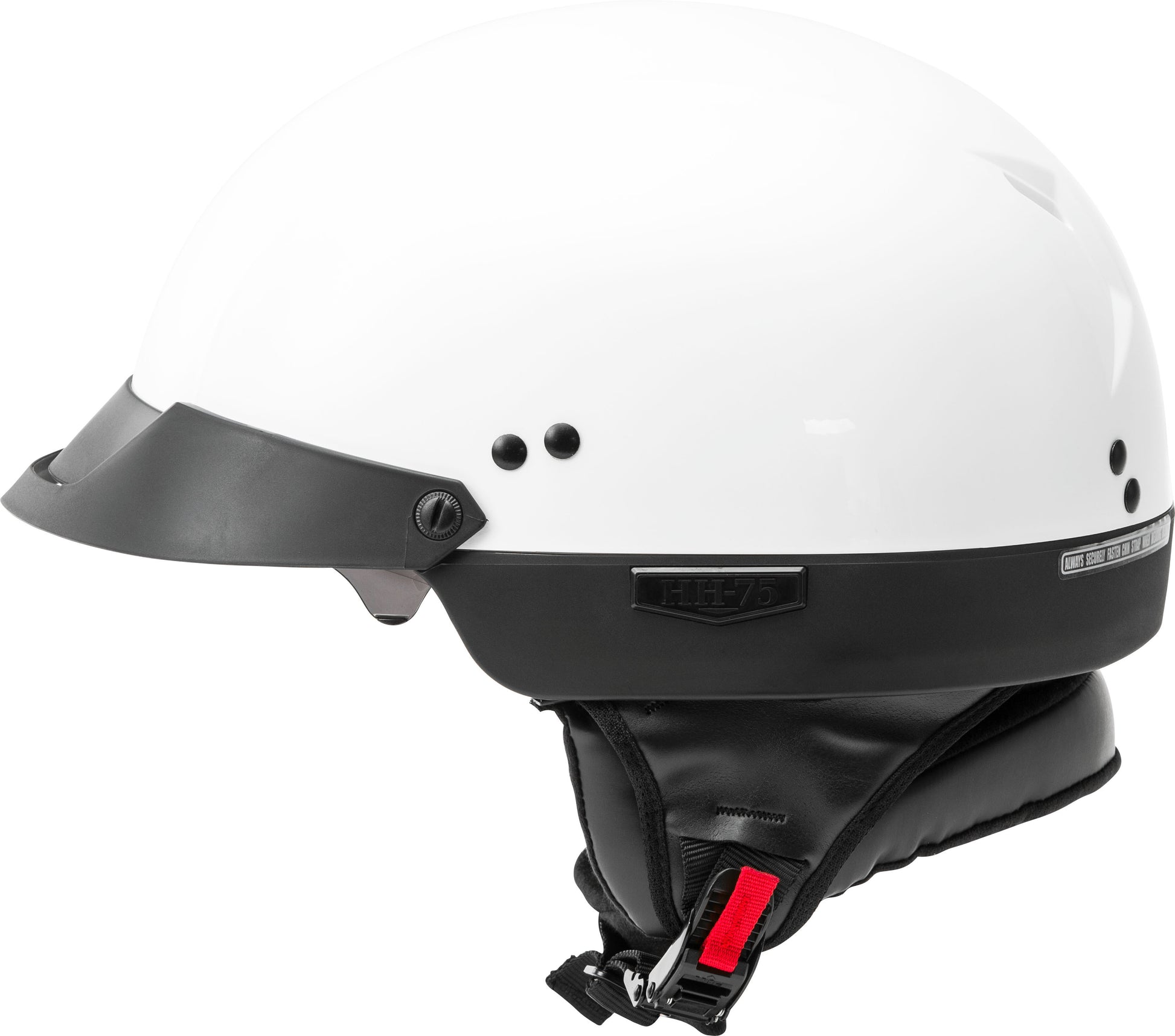 Hh 75 Half Helmet White Xs