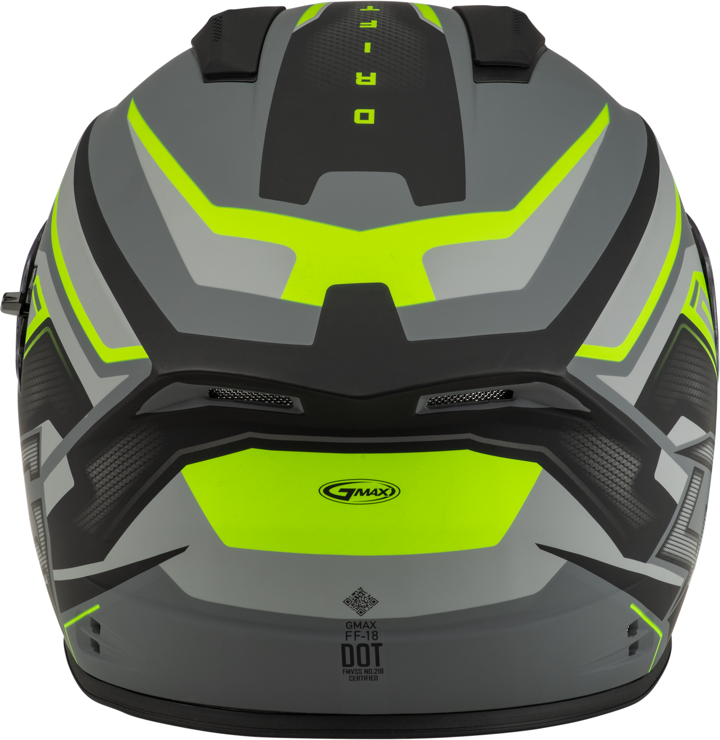 Ff 18 Drift Helmet Matte Grey/Hi Viz Lg