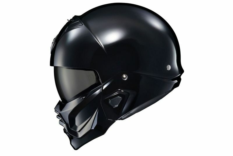 Covert 2 Open Face Helmet Gloss Black Sm