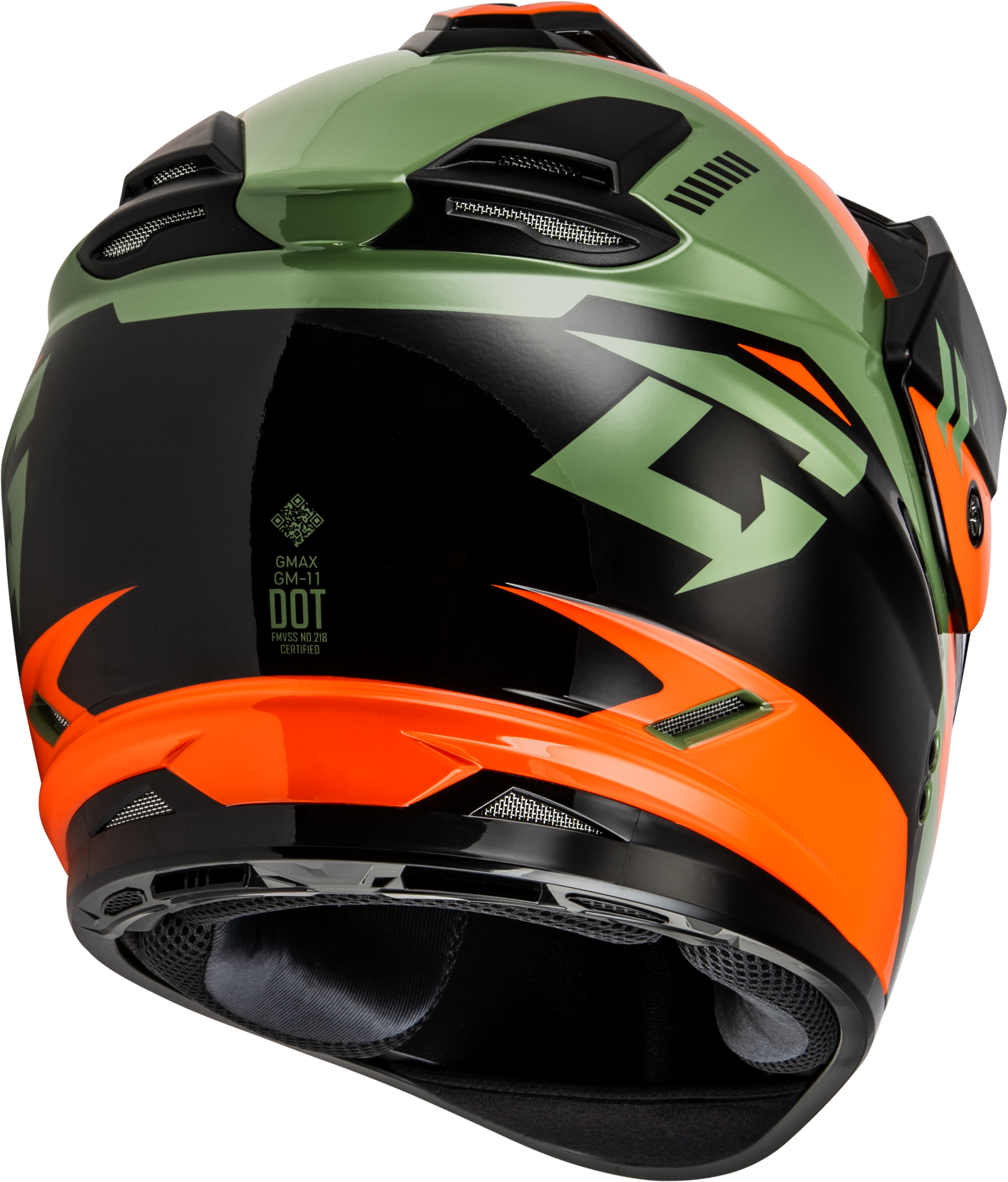 Gm 11 Ronin Helmet Orange/Green/Black Xs