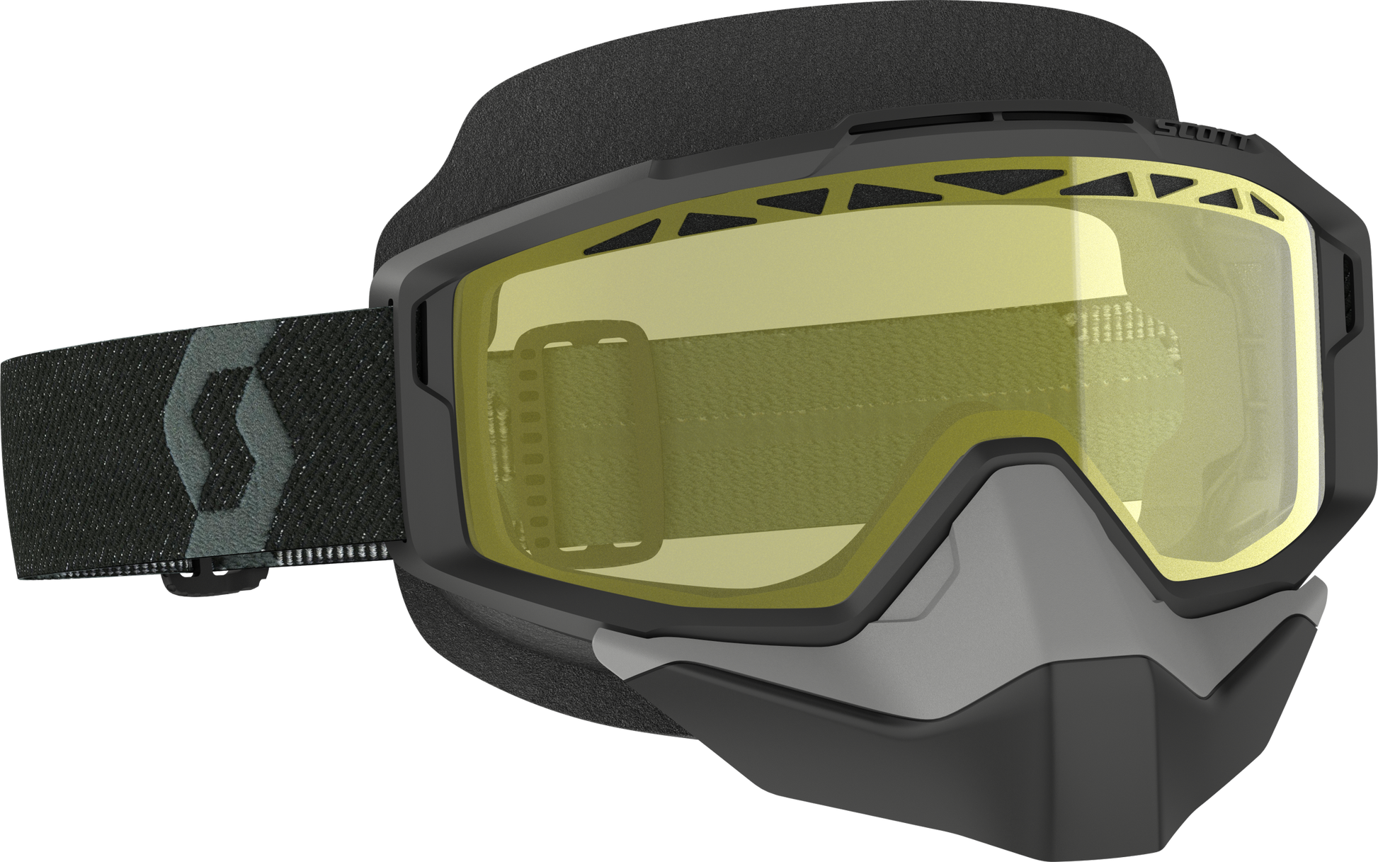 Split Otg Snow Cross Goggle Black W/Yellow