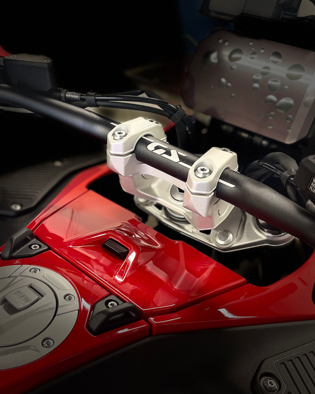 Handlebar Risers Tour Silver Bmw