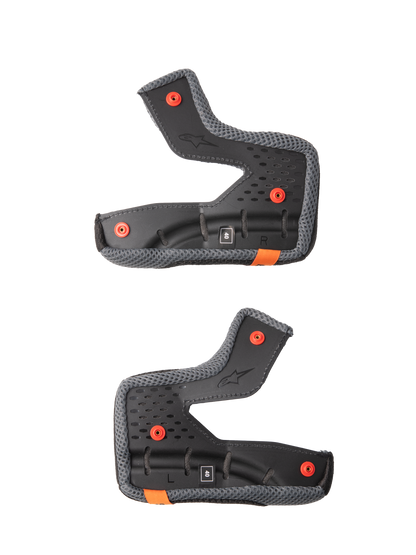Sm7 Cheek Pad Set Black Xl 30mm