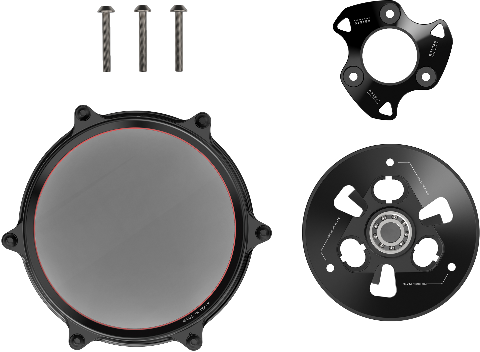 Clutch Cover Black Duc V2