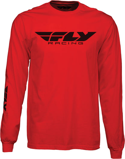 Fly Corporate L/S Tee Red Md