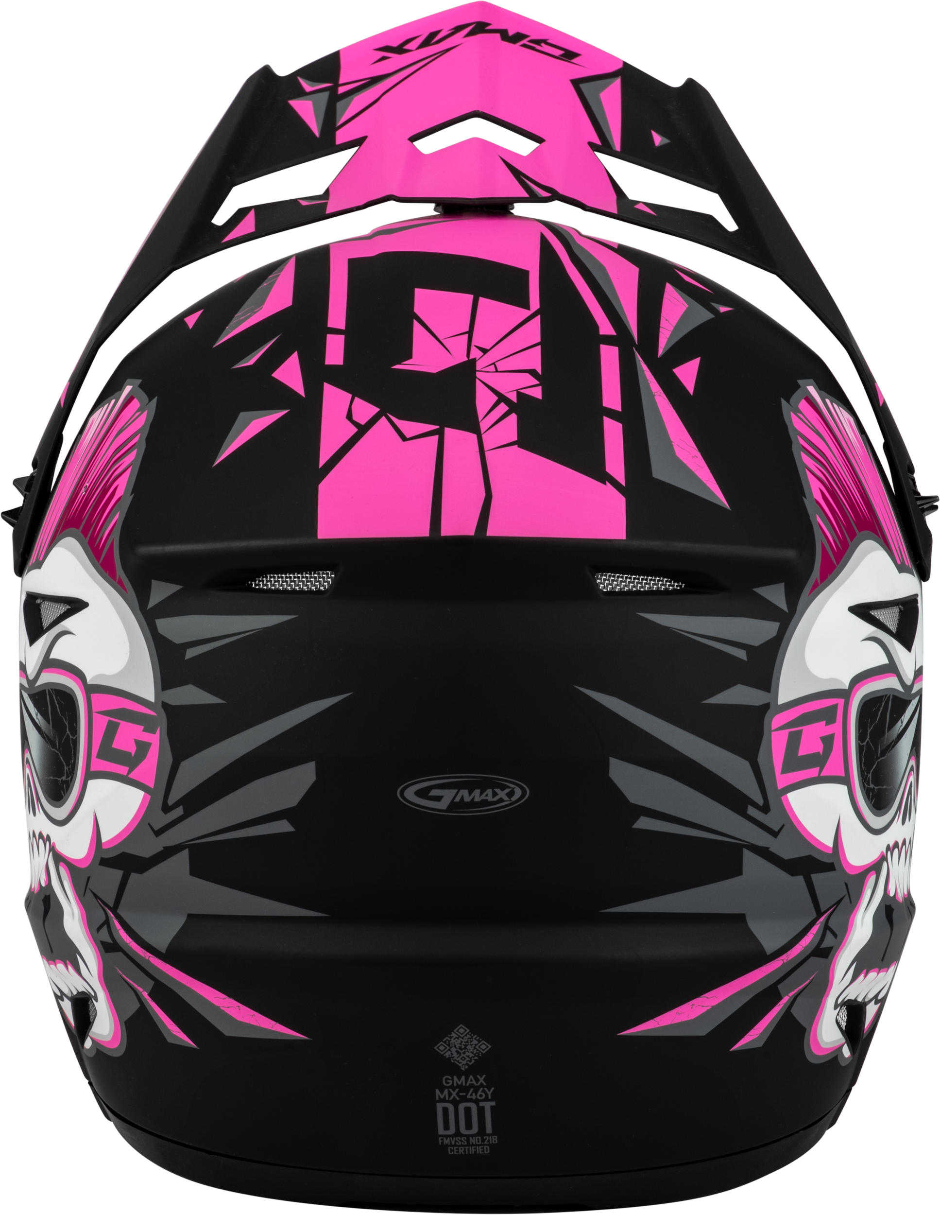 Youth Mx 46y Unstable Helmet Matte Black/Pink Ys