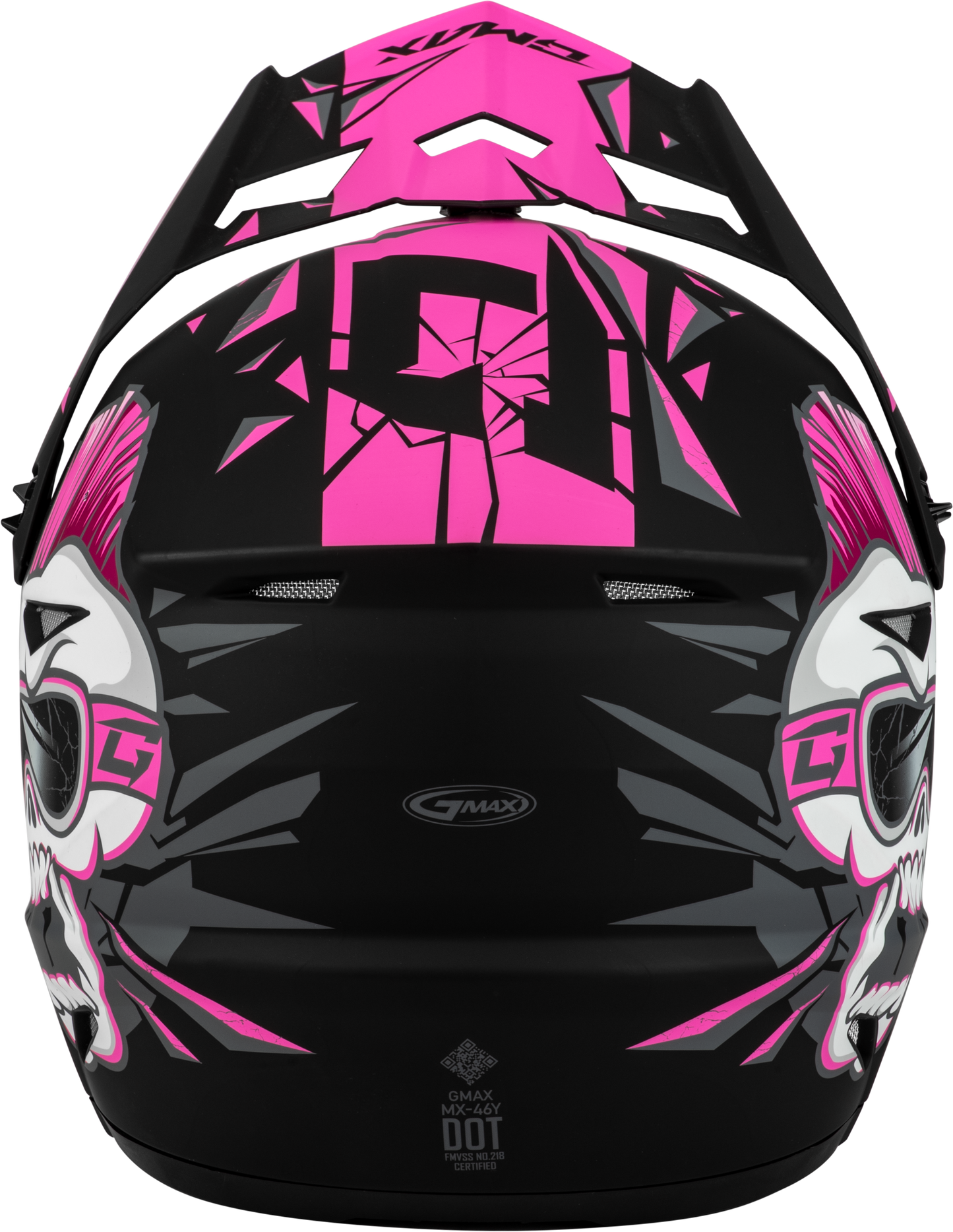 Youth Mx 46y Unstable Helmet Matte Black/Pink Ym