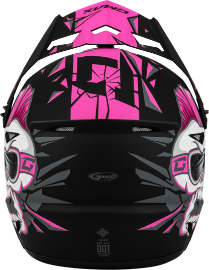 Youth Mx 46y Unstable Helmet Matte Black/Pink Yl