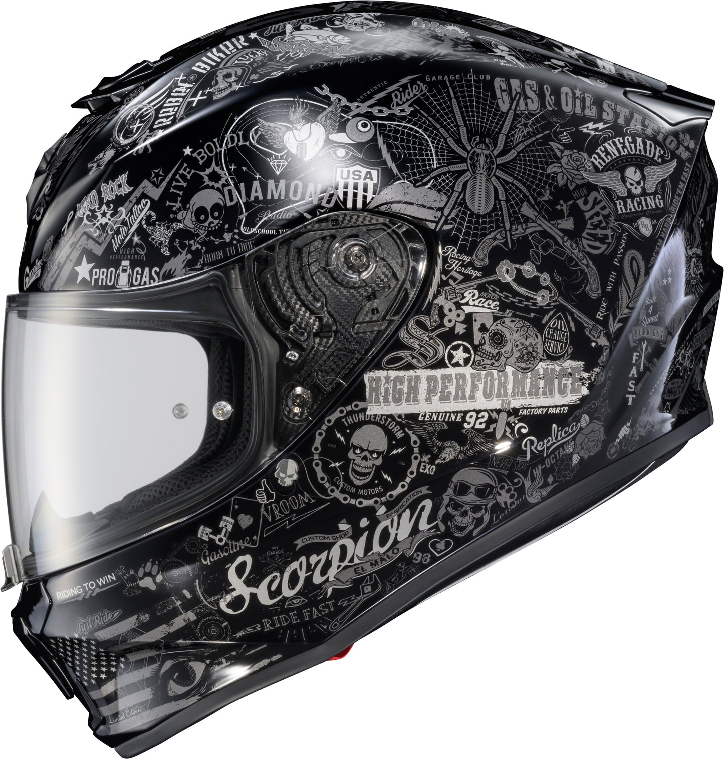 Exo R330 Full Face Helmet Shake 2 Black Md