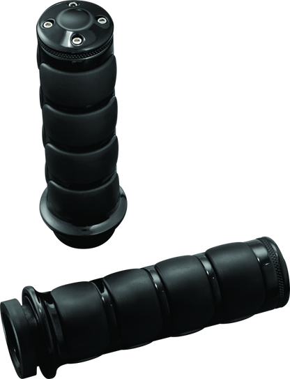 Kuryakyn ISO Grips Without Throttle Boss Throttle-By -Wire Black